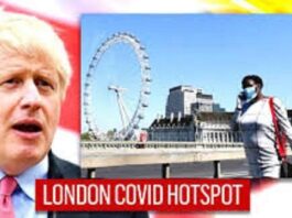 London Now UK COVID Hotspot As It Records The Highest Percentage of Positive Test People