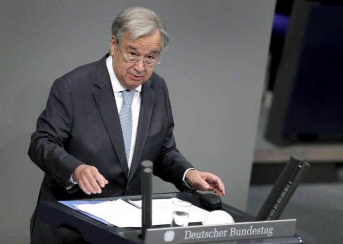 UN Chief Antonio Guterres receives the New York COVID-19 vaccine UN Chief Antonio Guterres receives the New York COVID-19 vaccine