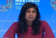 The IMF’s head economist, Gita Gopinath, will leave the organisation and return to Harvard University The IMF's head economist, Gita Gopinath, will leave the organisation and return to Harvard University.