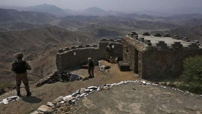 Two Pakistani troops have been killed in a militant strike near the Afghan border. Two Pakistani troops have been killed in a militant strike near the Afghan border.
