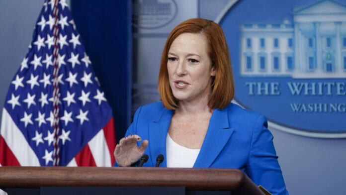 Psaki, the White House press secretary, is suffering from COVID-19, and she last saw Biden on Tuesday