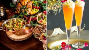 Enjoy a delicious Christmas dinner with a festive cocktail