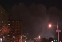 A major 11-alarm fire has broken out at a chemical plant in New Jersey A major 11-alarm fire has broken out at a chemical plant in New Jersey