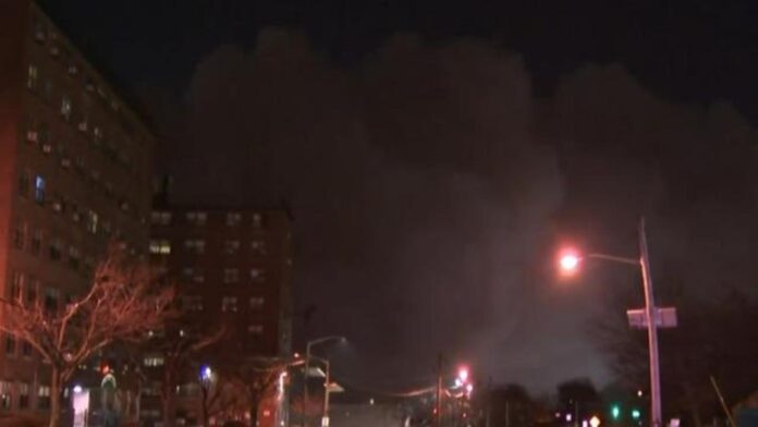 A major 11-alarm fire has broken out at a chemical plant in New Jersey