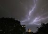 In the United States, lightning struck at a record-breaking rate. It is long: from London to Hamburg