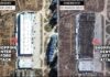 After Russian attacks, satellite images show Ukrainian shopping malls destroyed and burning