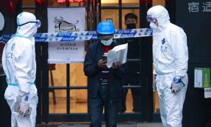 As a result, a large portion of Shanghai has been closed down. COVID-19 testing has commenced As a result, a large portion of Shanghai has been closed down. COVID-19 testing has commenced