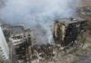 The Zaporizhzhia Nuclear Power Plant catches fire during the Russia-Ukraine conflict