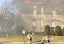 To escape a building fire, Dad throws his baby out the window and jumps after him To escape a building fire, Dad throws his baby out the window and jumps after him