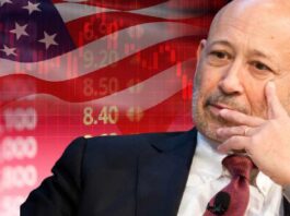 The United States, very high risk, Goldman Sachs, Senior Chairman, Lloyd Blankfein, businesses and consumers, CBS