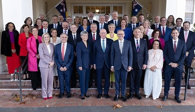 A record number of women serve in Australia's new cabinet