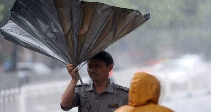 china A rare convergence of record rain, heat, tornadoes hits, Guangzhou, extreme weather events, Chinese state television