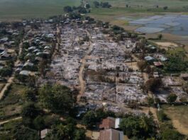 Villagers claim, Myanmar Junta, hundreds of houses, Myanmar junta troops