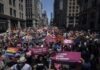 fireworks, New York Pride Parade, stampede, New York City, Washington Square Park,