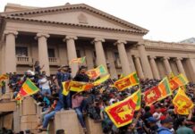 The whereabouts of Sri Lanka’s president are unknown, but protesters remain at his residence 100-day protest movement, Sri Lanka, Gotabaya Rajapaksa, The anti-Rajapaksa campaign