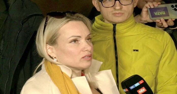 UKRAINE Good to Have Passport, Russian Host, War On-Air, Marina Ovsyannikova, Moscow