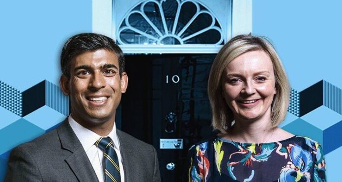 rishi (1) UK PM Candidates, Rishi Sunak, Liz Truss, Face Questions, During First Hustings,United Kingdom