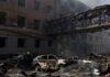 Officials said 6 people were killed and 16 were injured in a Russian strike on Kharkiv, Ukraine