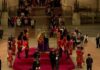 The Royal Guard Collapses Next to the Queen's Coffin During Her Lying-In-State