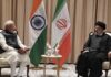 Iran's President said the construction of Chabahar Port will improve relations with India