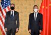 Top diplomats from the US and China will discuss Taiwan as Beijing issues a new warning