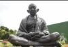 Indian Americans, Americans demonstrate, vandalization of the Gandhi statue, Time Square, Biden administration