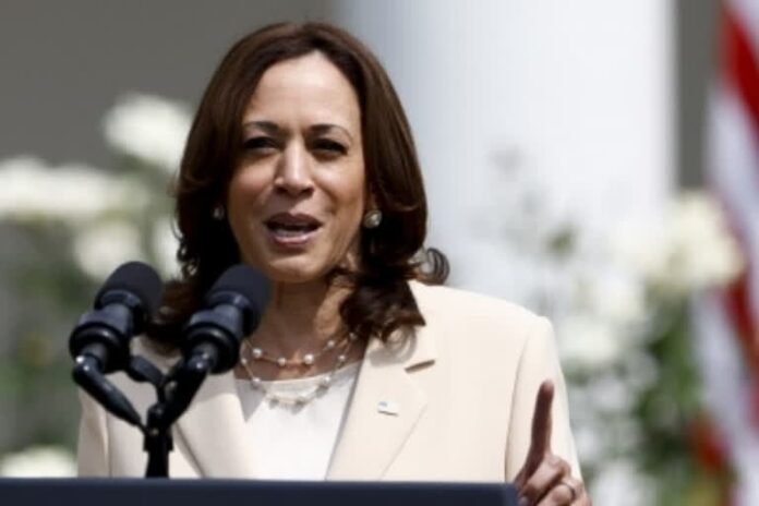 The swearing-in ceremony for the Indian-American US Ambassador is conducted by Kamala Harris The swearing-in ceremony for the Indian-American US Ambassador is conducted by Kamala Harris
