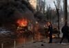 Day after Putin blames Ukraine for a bridge explosion, there are other explosions in Kyiv