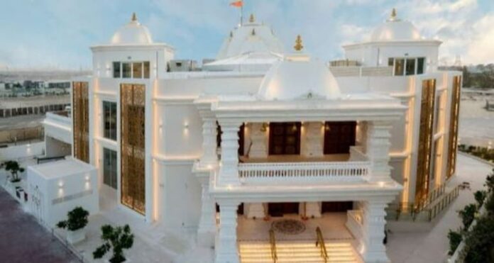 hindu temple (1) On Dussehra, Grand and Majestic, Hindu Temple, Open In Dubai, Dubai's Jebel Ali Village,