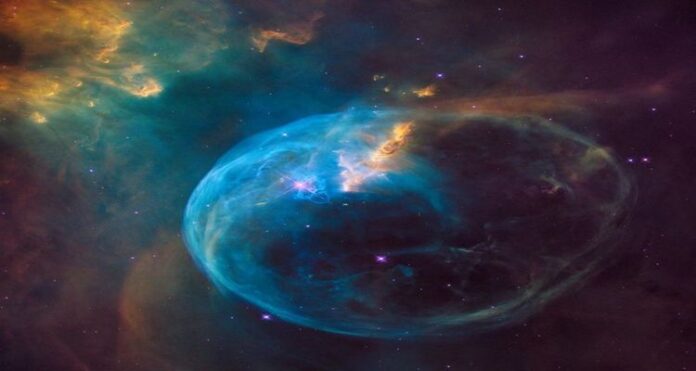 NASA, 7100 Light, Bubble Nebula, Cassiopeia constellation,