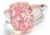 Hong Kong auction, a rare pink diamond, record-breaking $57.7 million, diamond sells