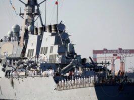 According to the US, a mission was conducted in the South China Sea by a guided-missile destroyer
