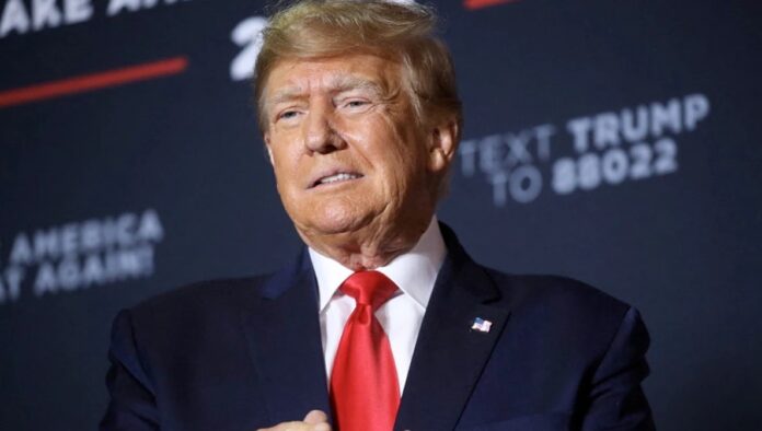 Watch as Donald Trump disparages his'stumbling' opponent Joe Biden and promises to "crush" him Watch as Donald Trump disparages his'stumbling' opponent Joe Biden and promises to "crush" him