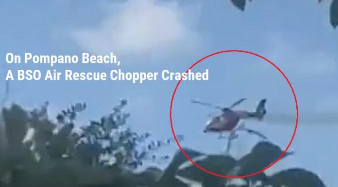 helicopter crashed in Pompano Beach