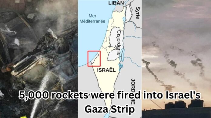 5,000 rockets were fired into Israel's Gaza Strip Israel