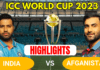 World Cup - IND vs AFG