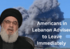 Americans in Lebanon Advised to Leave Immediately