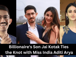 Billionaire's Son Jai Kotak Ties the Knot with Miss India Aditi Arya